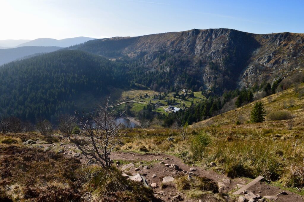 Uitzicht Lac Forlet PVF, Wandelen Vogezen