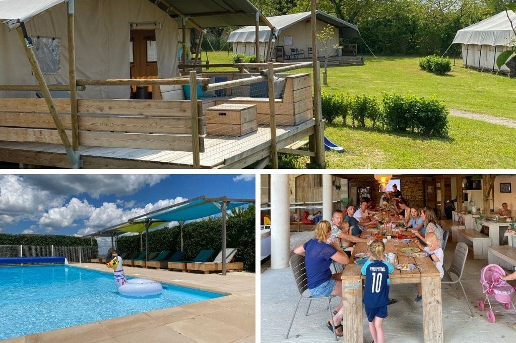 Glamping Place de la Famille, glamping safaritenten Dordogne