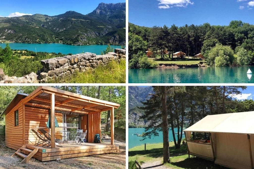 Lac de Serre Poncon, Glamping bergen Frankrijk