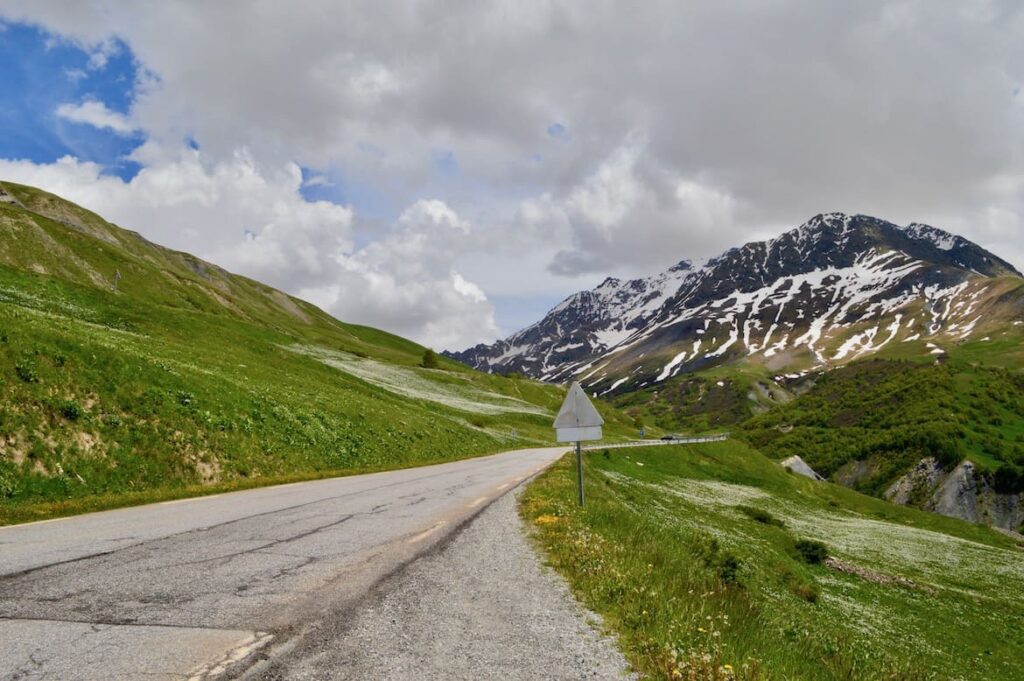 Col Lautaret weg PVF, Route des Grandes Alpes