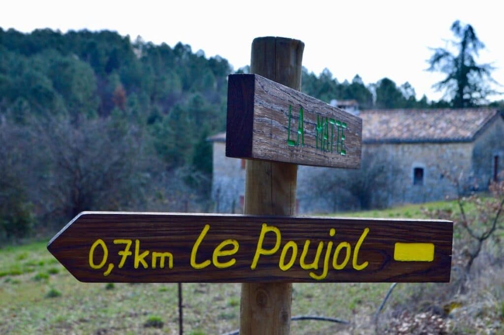 Richting le Poujol PVF, Wandelen Ardèche