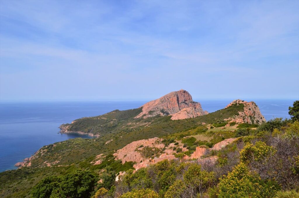 Uitzicht Capo Rosso PVF, Wandelen Corsica