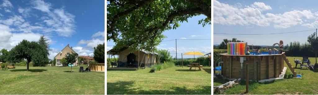 Minicamping Sous les Cloches auvergne, Campings in de Auvergne