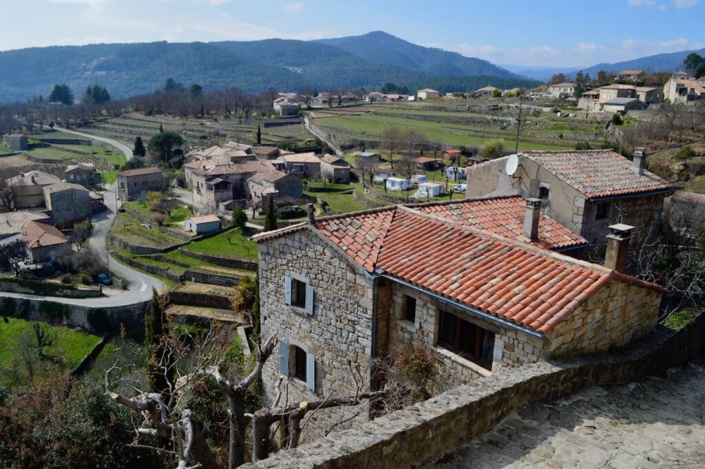 Uitzicht Vernon PVF, wandelen in de Ardèche