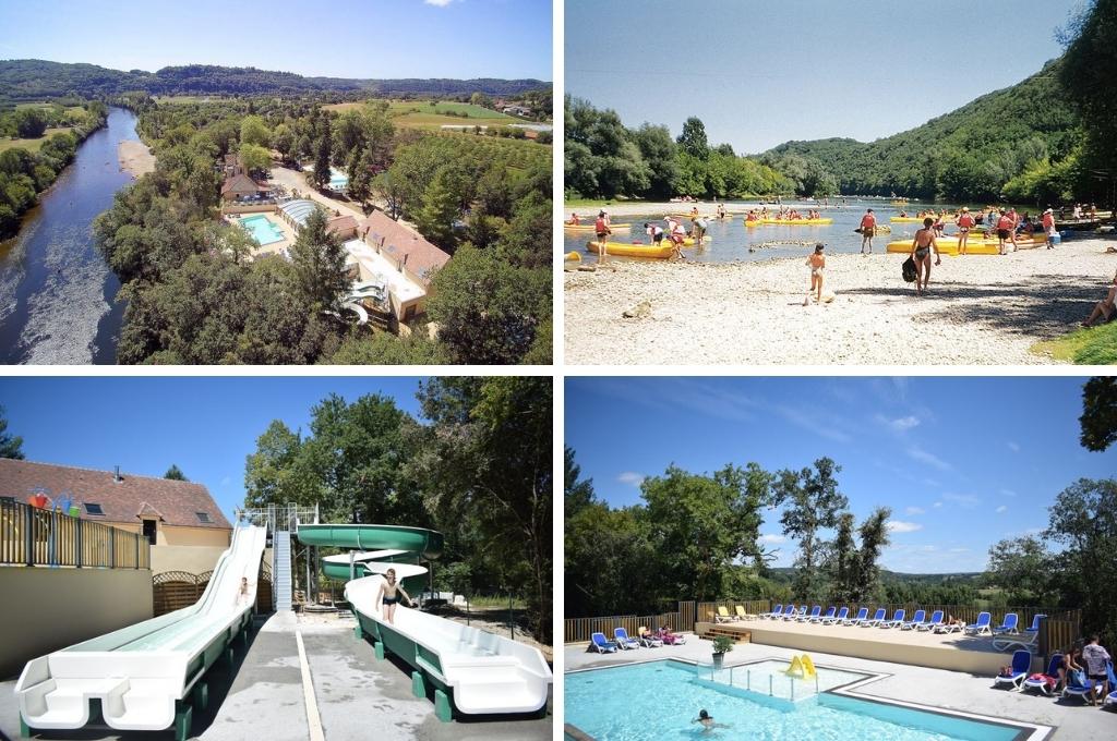 camping la butte dordogne rivier, campings Dordogne aan rivier