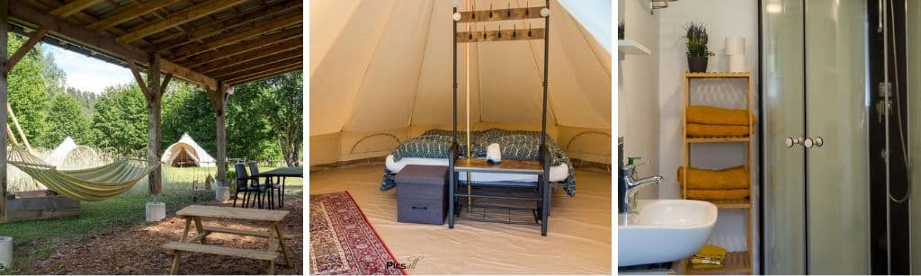 Bell tent in Biffontaine, Wandelen Vogezen