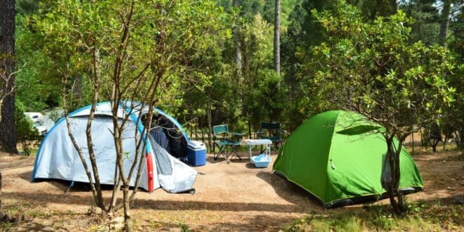 Natuur camping 2 PVF header, Kamperen Corsica