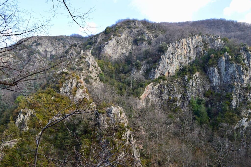 Pont du Diable 3 PVF, Wandelen Thueyts Ardèche