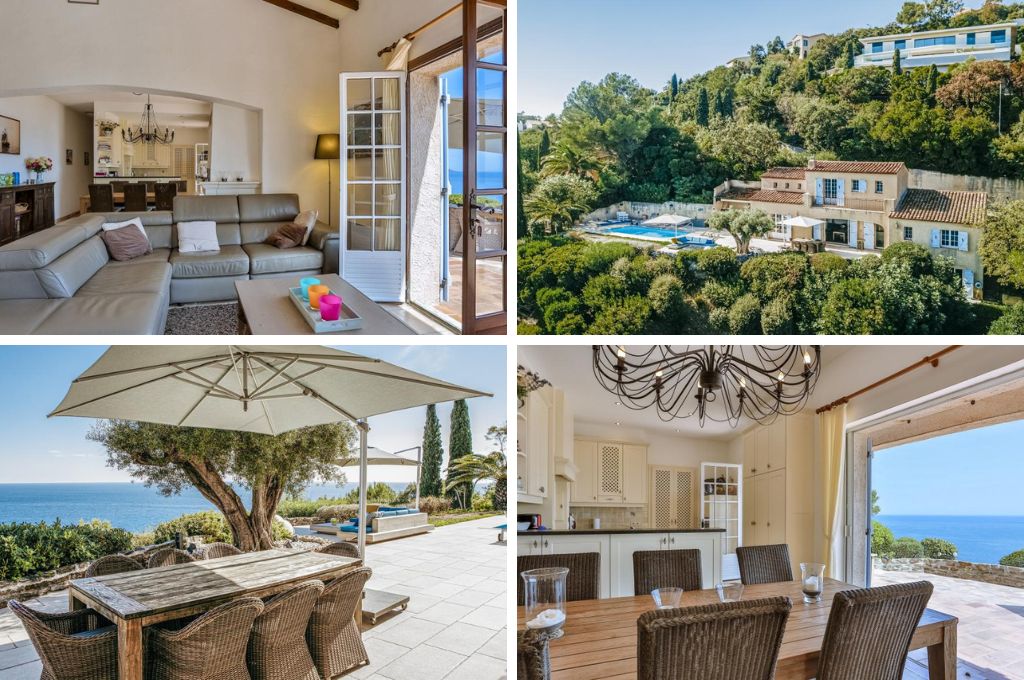 Luxe villa met zeezicht nabij Saint-Tropez