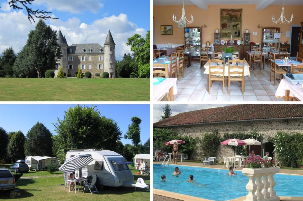 Camping Du Chateau de Leychoisier, mooiste kasteelcampings in Frankrijk