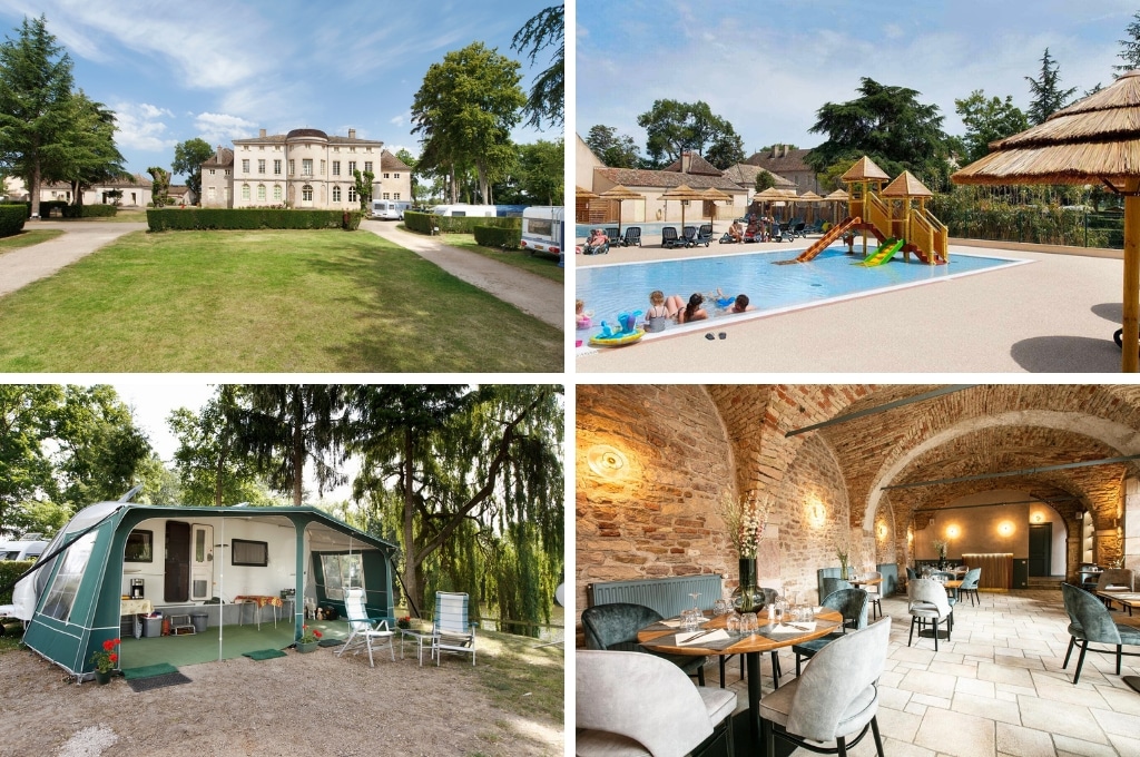 Domaine du Chateau de lEperviere kasteelcamping frankrijk, mooiste kasteelcampings in Frankrijk
