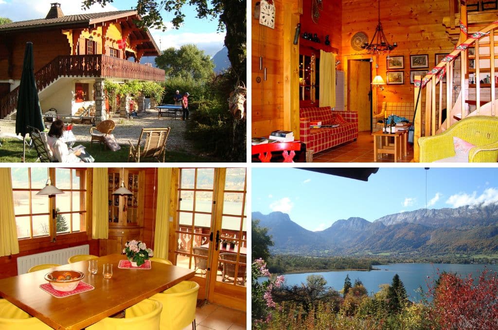Houten chalet in Gliere, Meer van Annecy