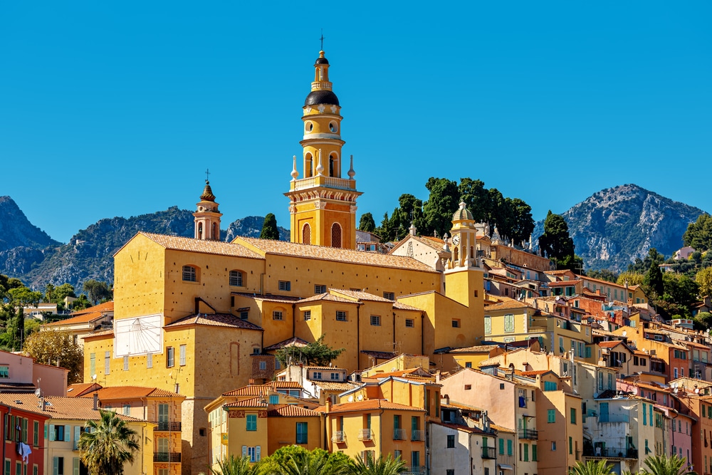 Menton Basilique Saint Michel Arange shutterstock 1937188084, Menton