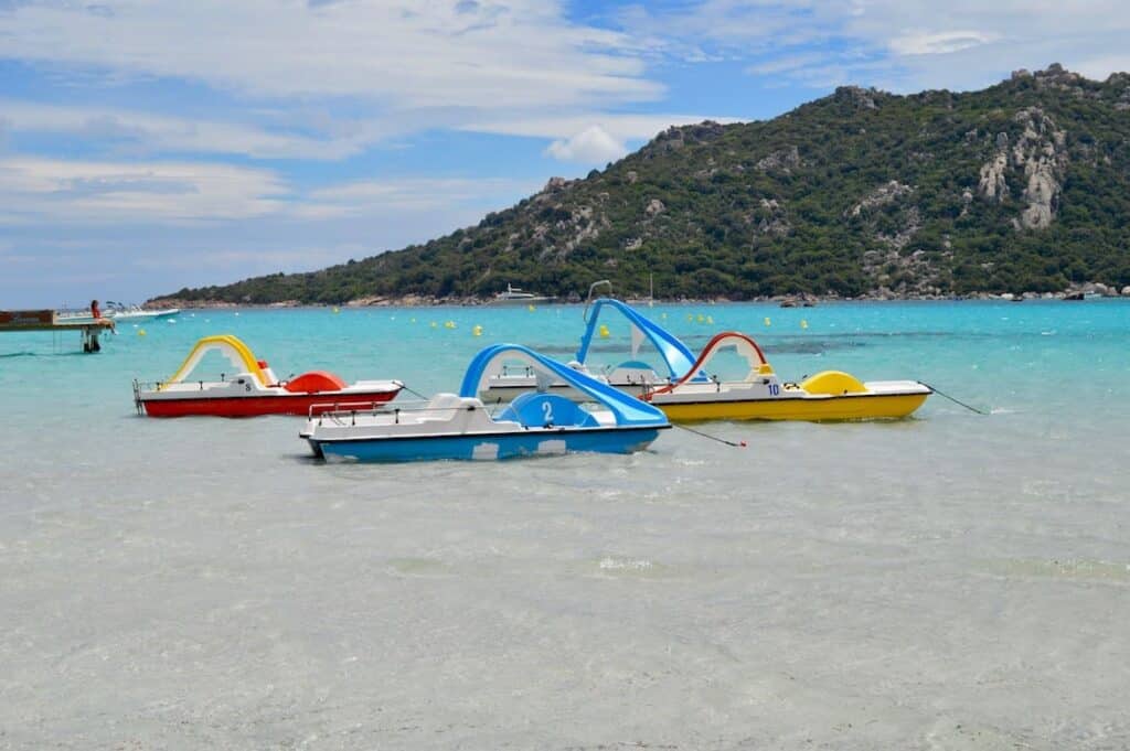 Santa Giulia waterfietsen PVF, Stranden Corsica