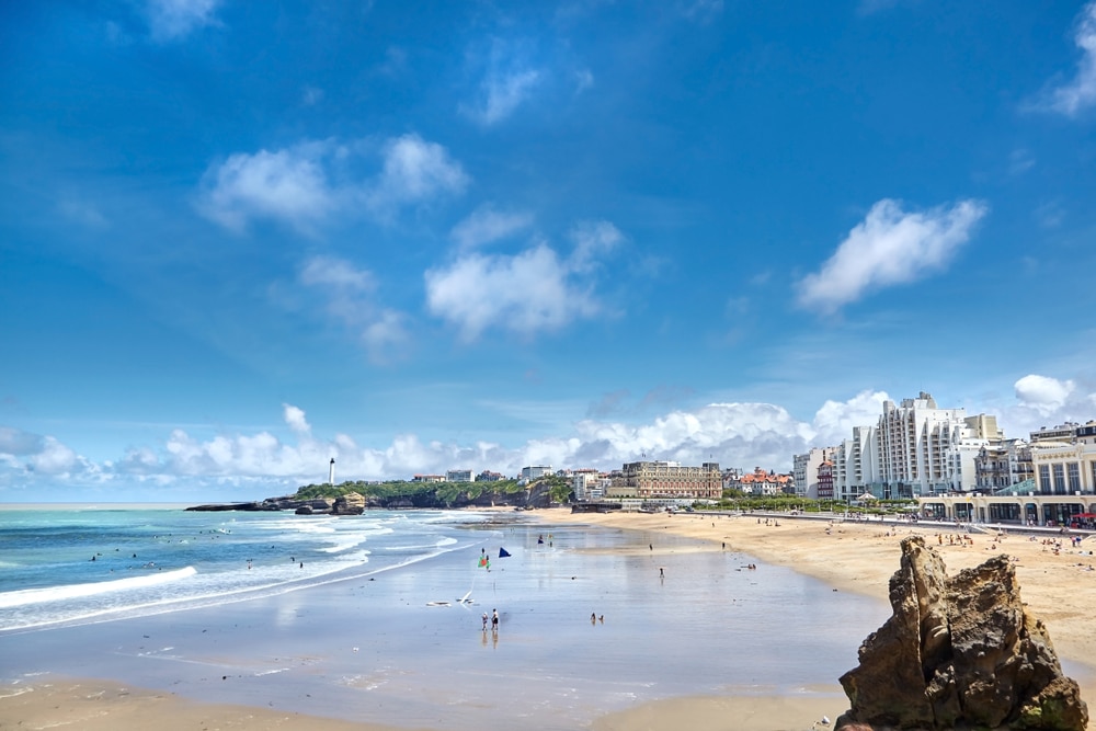 Biarritz stranden Atlantische kust Frankrijk 1173946654, Atlantische kust