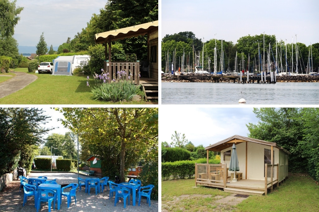 Camping La Renouillere meer van geneve, campings aan het Meer van Genève