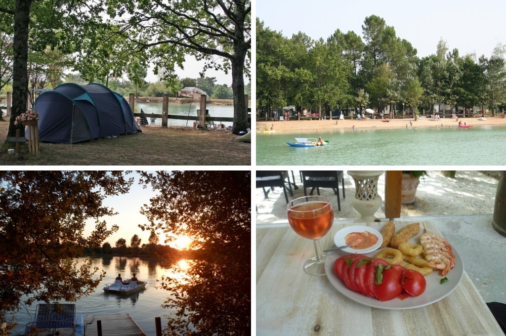 Camping Le Chene du Lac gironde, kleine camping aan meer frankrijk