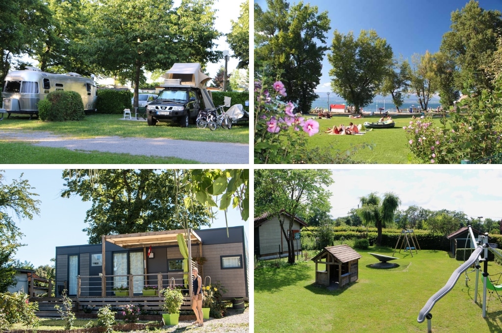 camping du chatelet meer van geneve, campings aan het Meer van Genève