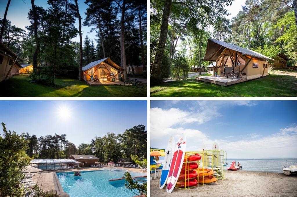 camping la pineda meer van geneve, campings aan het Meer van Genève