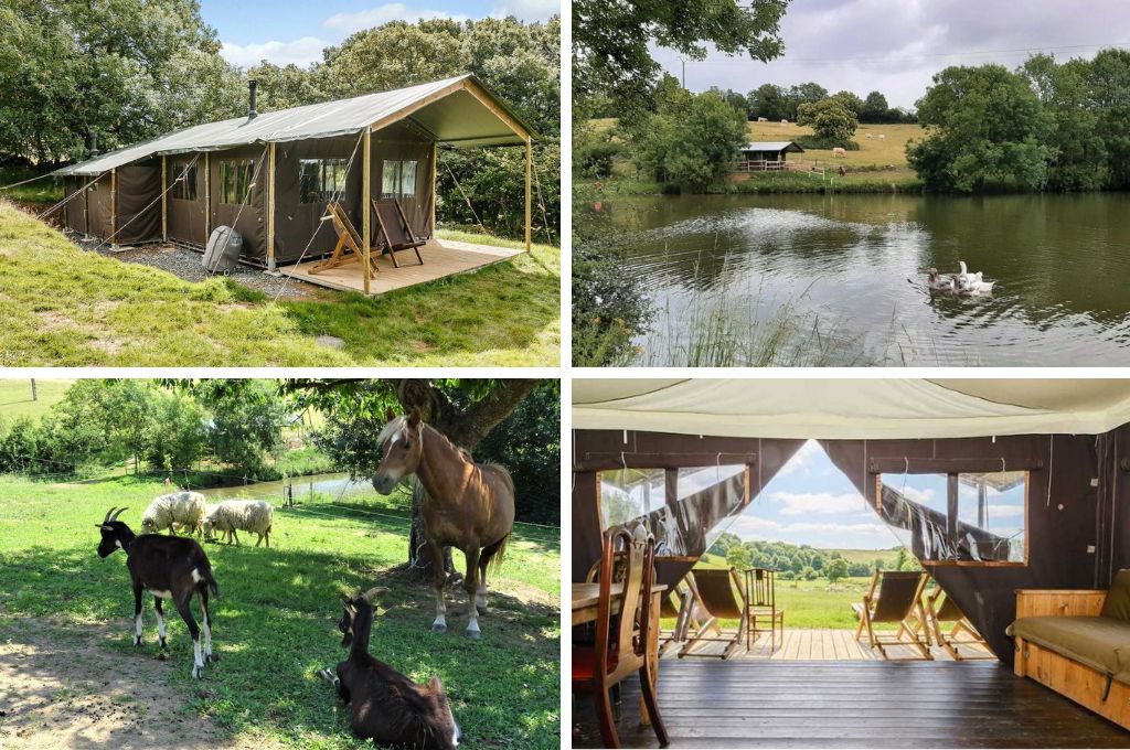 La Flocelliere en Vendee, glamping bij de boer in Frankrijk