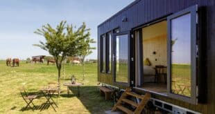 Tiny house in Annouville Villemesnil 1, bijzonder overnachten Noord-Frankrijk