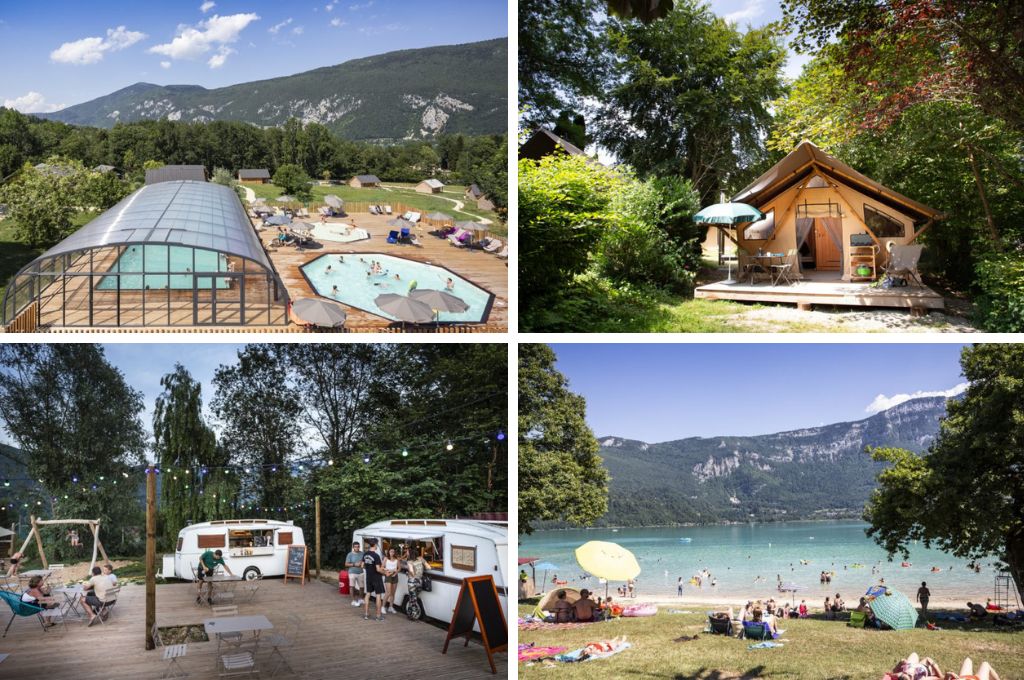 Camping Huttopia Lac dAiguebelette, campings in de Rhône-Alpes