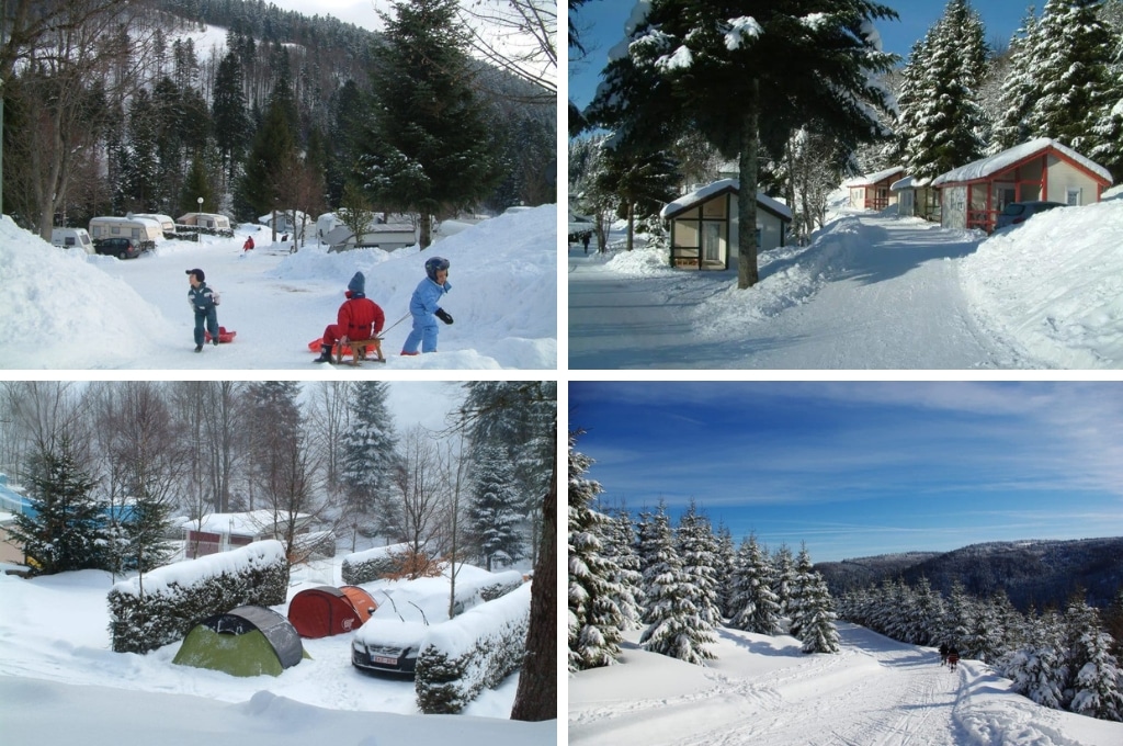 Camping Belle Hutte wintercamping, Wintercamping