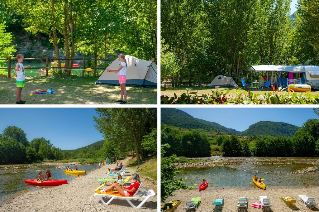 Camping Canoe Les Gorges du Tarn aveyron, campings in de Aveyron