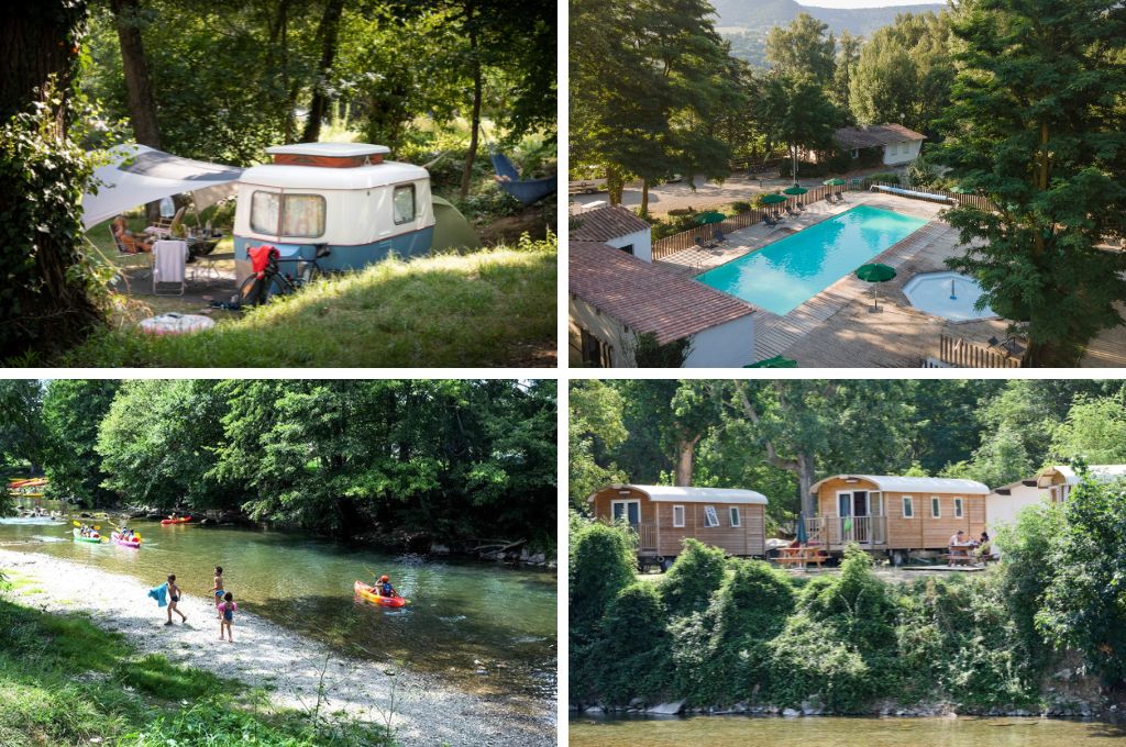 Camping Huttopia Millau, campings in de Aveyron