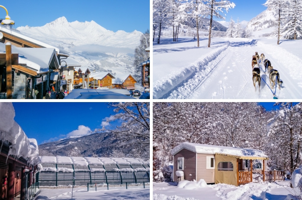 Camping LEden de la Vanoise winter, Wintercamping