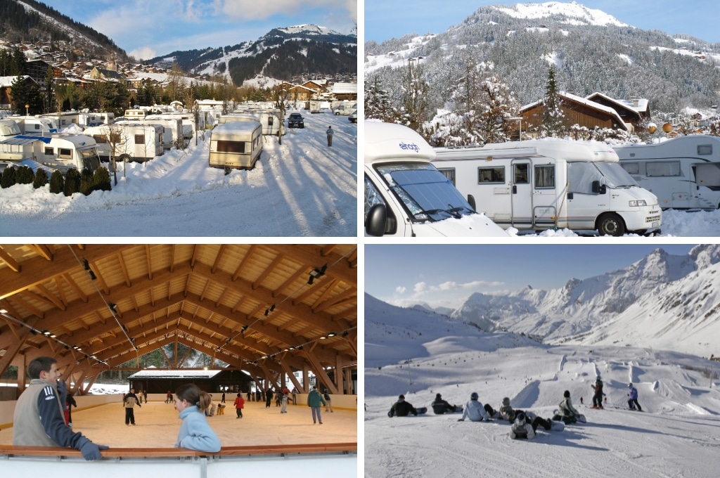 Camping LEscale Le Grand Bornand wintercamping, Wintercamping