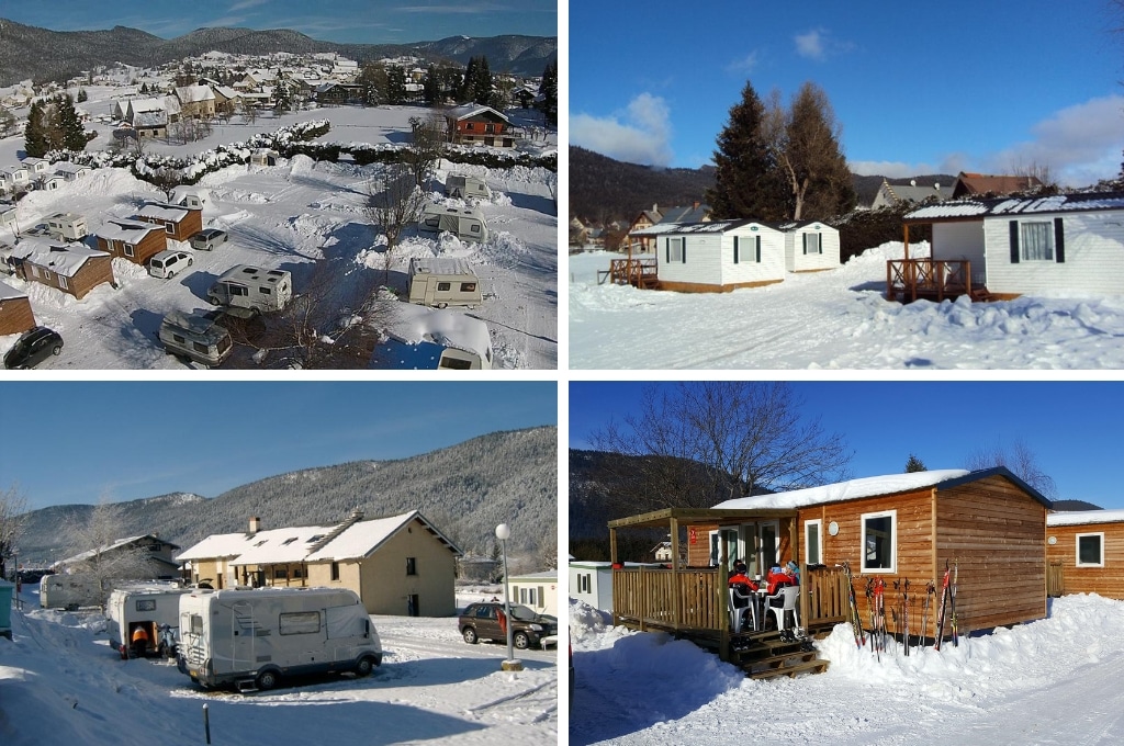 Camping Le Vercors isere winter, wintercampings in Frankrijk