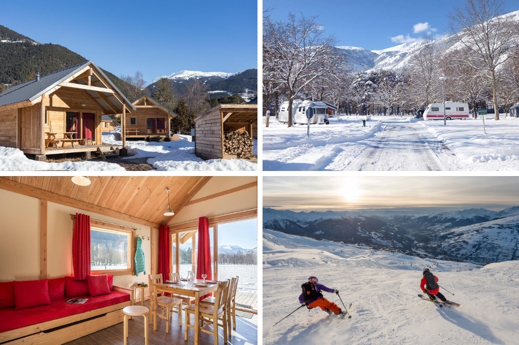 Wintercamping Huttopia Bourg St Maurice, wintercampings in Frankrijk