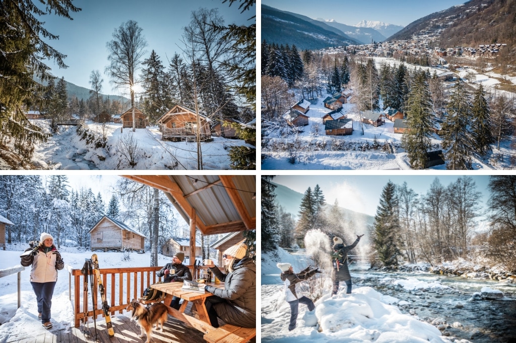 Wintercamping Huttopia Bozel en Vanoise, Wintercamping