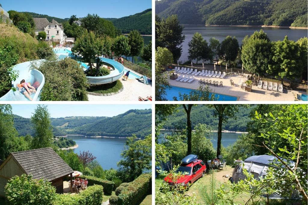 camping la source lac de sarrans aveyron, campings in de Aveyron