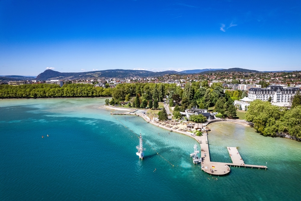 Plage de l'Impérial aan het meer van Annecy