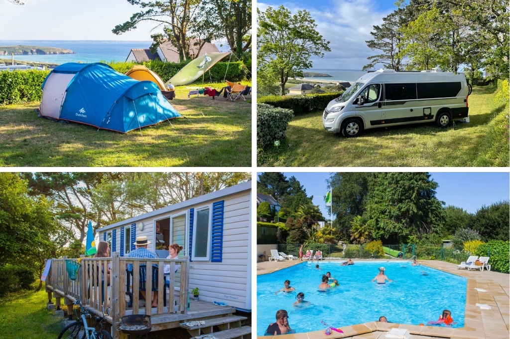 camping sites et paysages le panoramic, campings in Bretagne aan zee