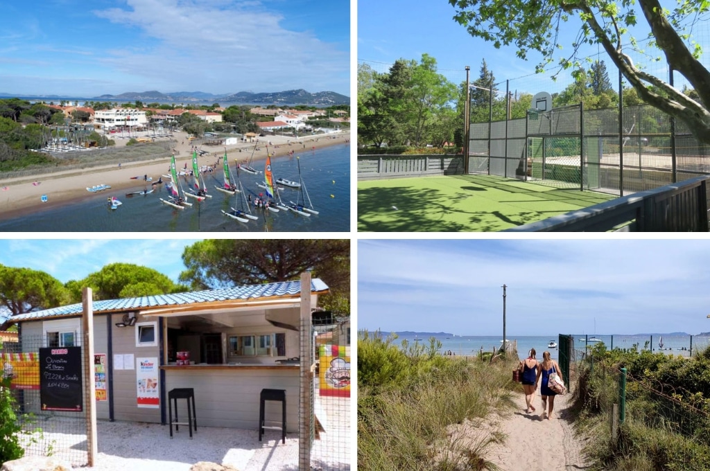 Camping La Bergerie Plage cote dazur, camping côte d'azur aan zee