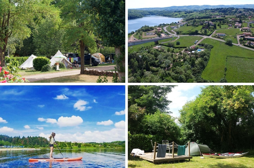 Camping LOree du Lac rhone alpes, kleine campings aan een meer in Frankrijk