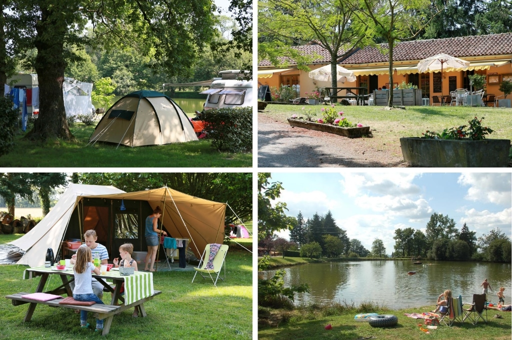 Camping Le Muret klein aan meer, kleine camping aan meer frankrijk