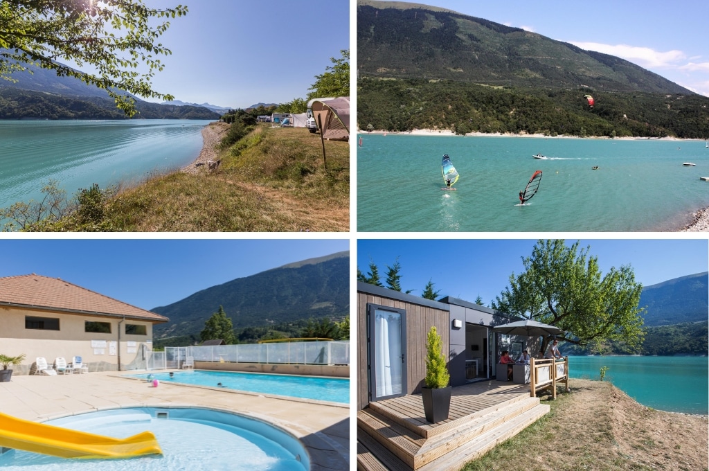 Camping dHerbelon kleine camping aan meer, kleine campings aan een meer in Frankrijk