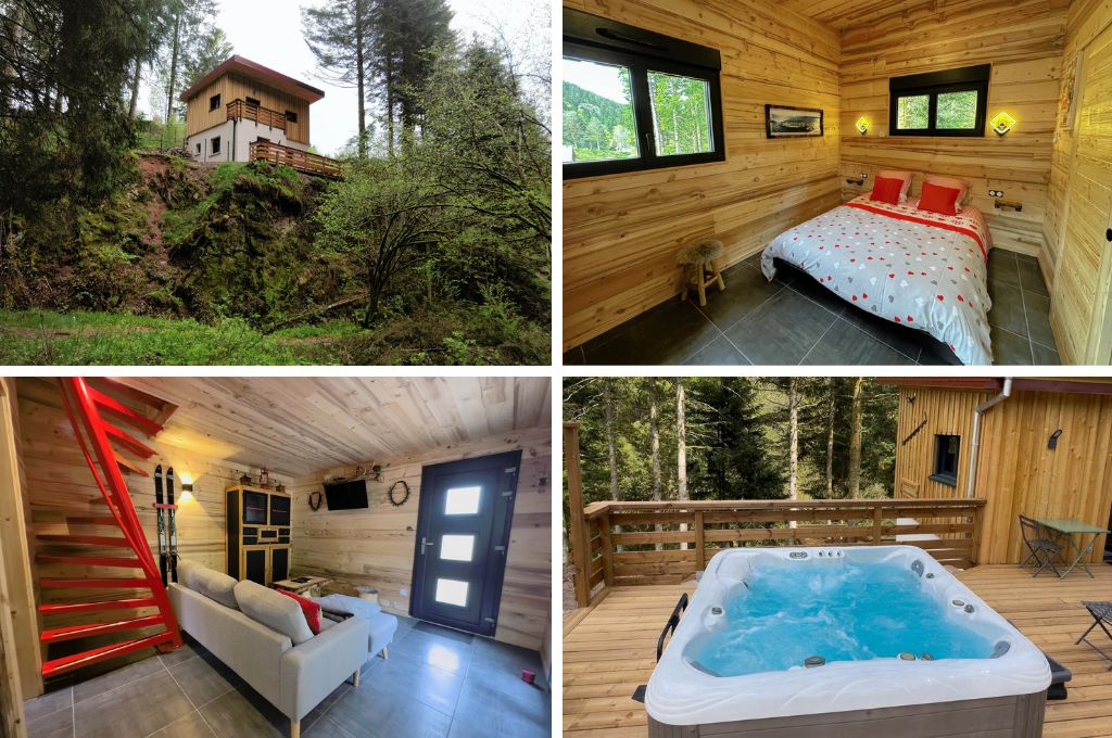 Chalet in Gerardmer, natuurhuisjes in Frankrijk met jacuzzi