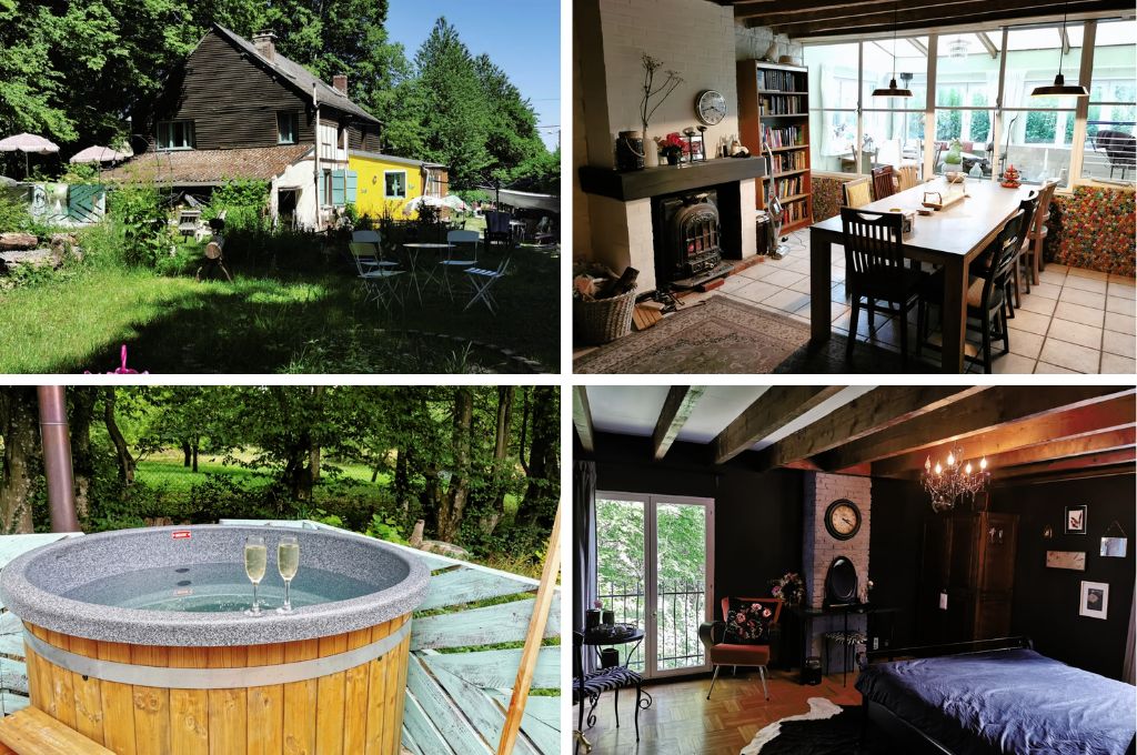 Vakantiehuis in de Franse Ardennen, natuurhuisjes in Frankrijk met jacuzzi