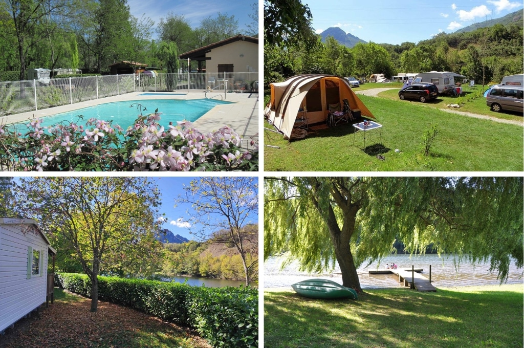 camping du lac mercus kleine camping aan mee, kleine campings aan een meer in Frankrijk