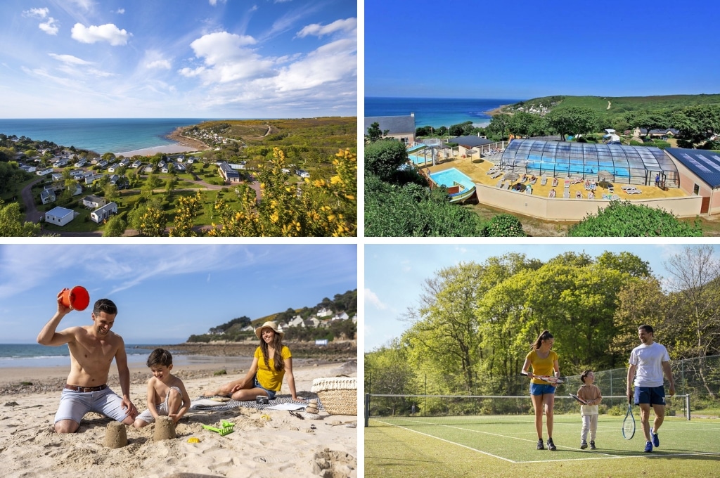camping l anse du brick aan zee, campings normandië aan zee