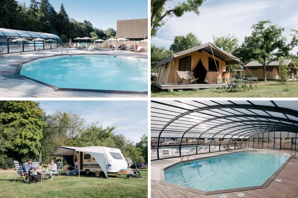 Camping Huttopia Calvados, campings in Normandië met een zwembad