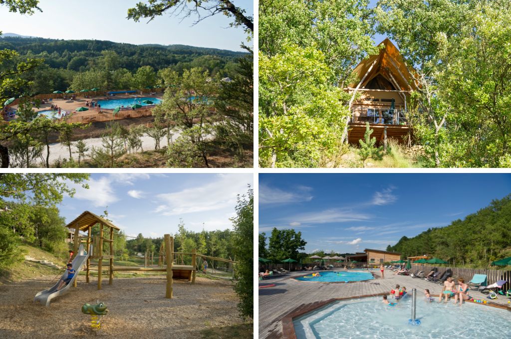 Village Huttopia Sud Ardeche, campings in de Ardèche met een zwembad