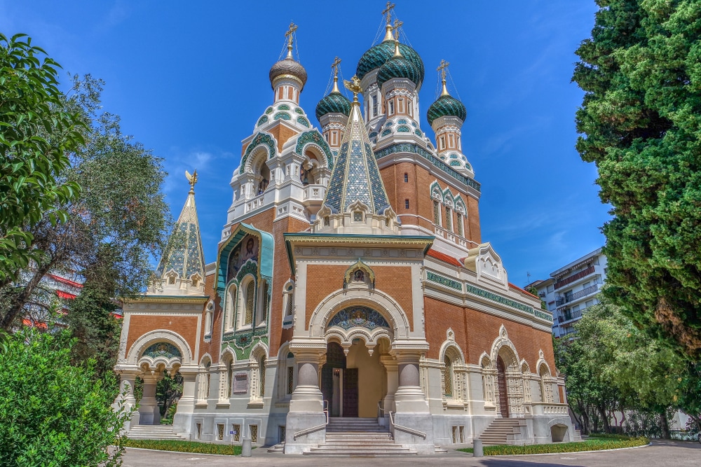 Cathedrale Saint Nicolas de Nice cote dazur frankrijk shutterstock 1285004014, bezienswaardigheden aan de Côte d'Azur