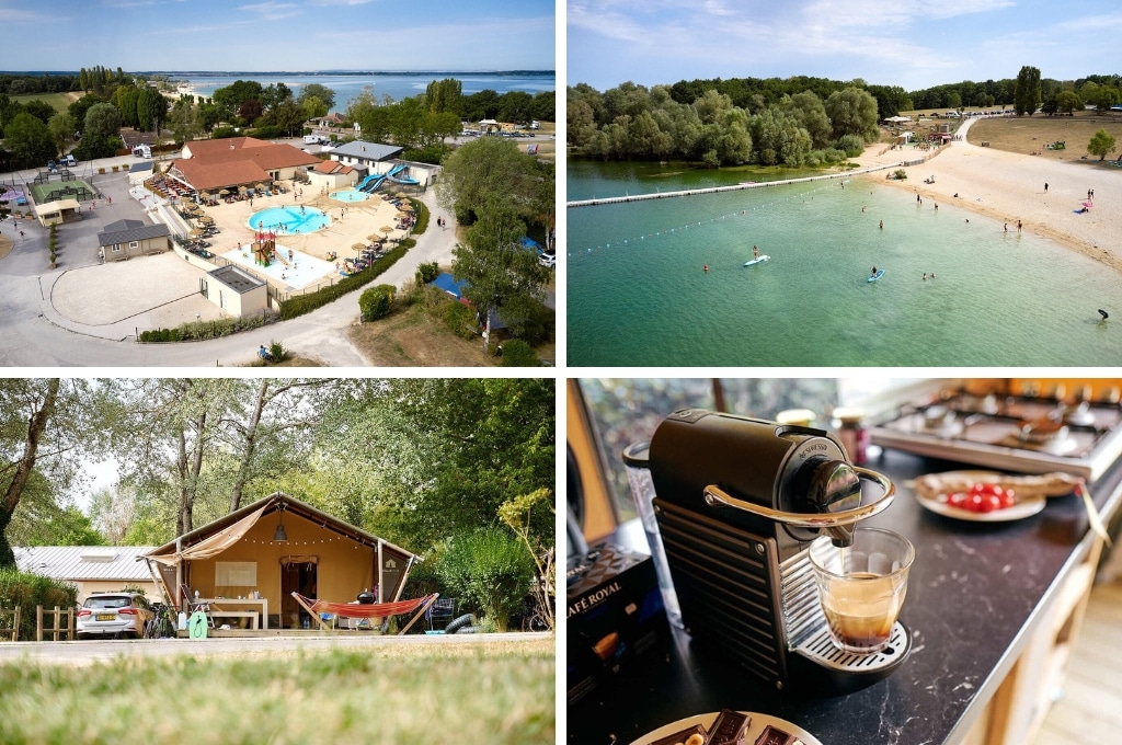 Camping Le Lac dOrient safaritent champagnestreek, bijzonder overnachten in de Champagnestreek