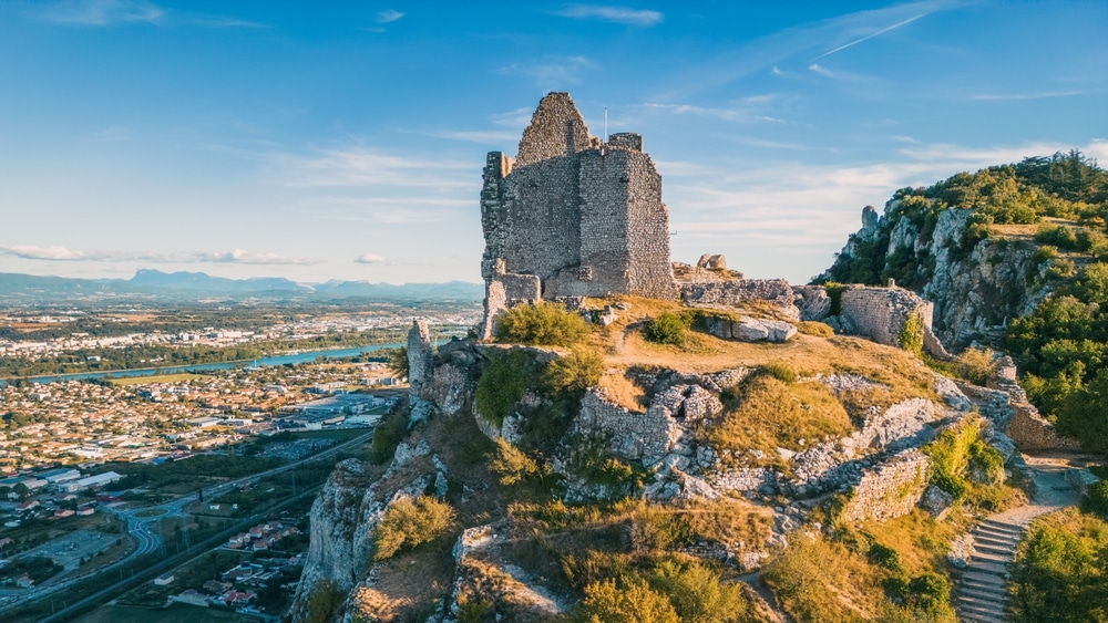 Chateau de Crussol valence drome shutterstock 2194989323, Valence